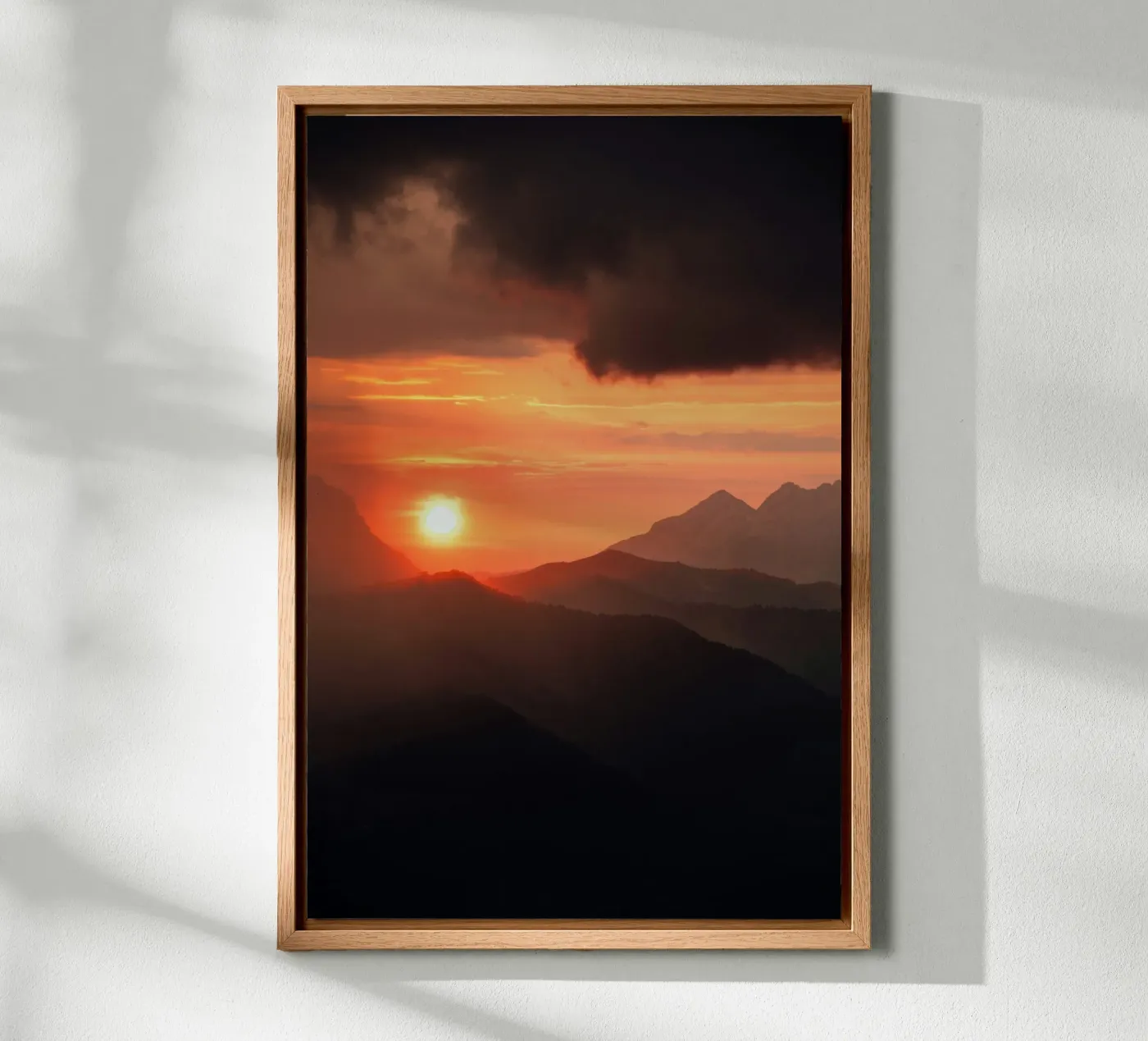 montagne al tramonto alluminio dibond da Earthly Visions