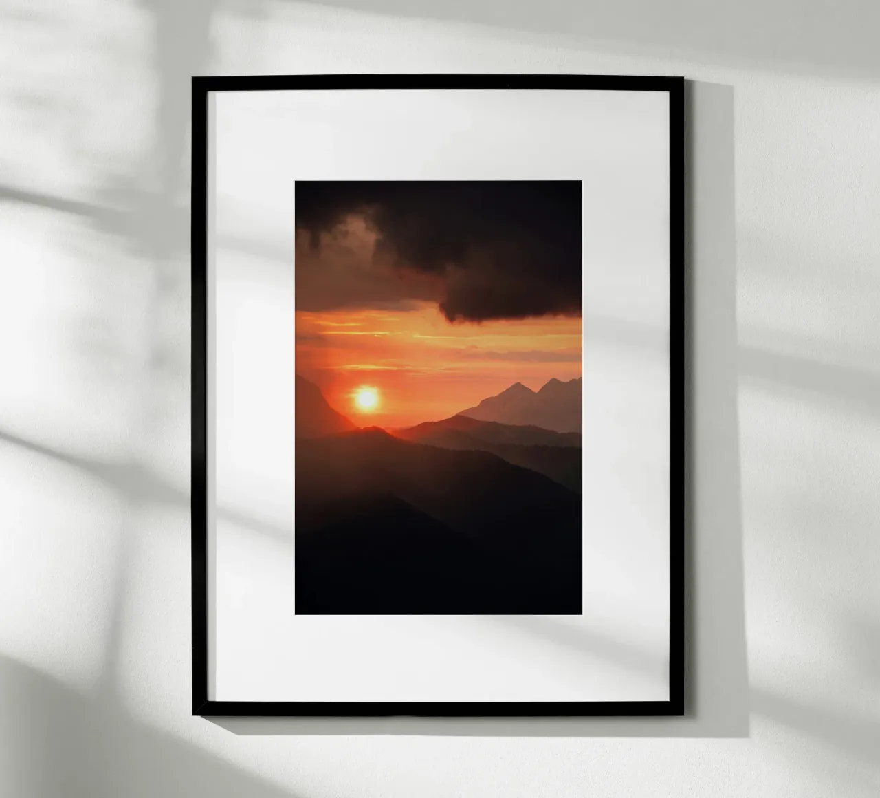 sunset mountains poster by Earthly Visions