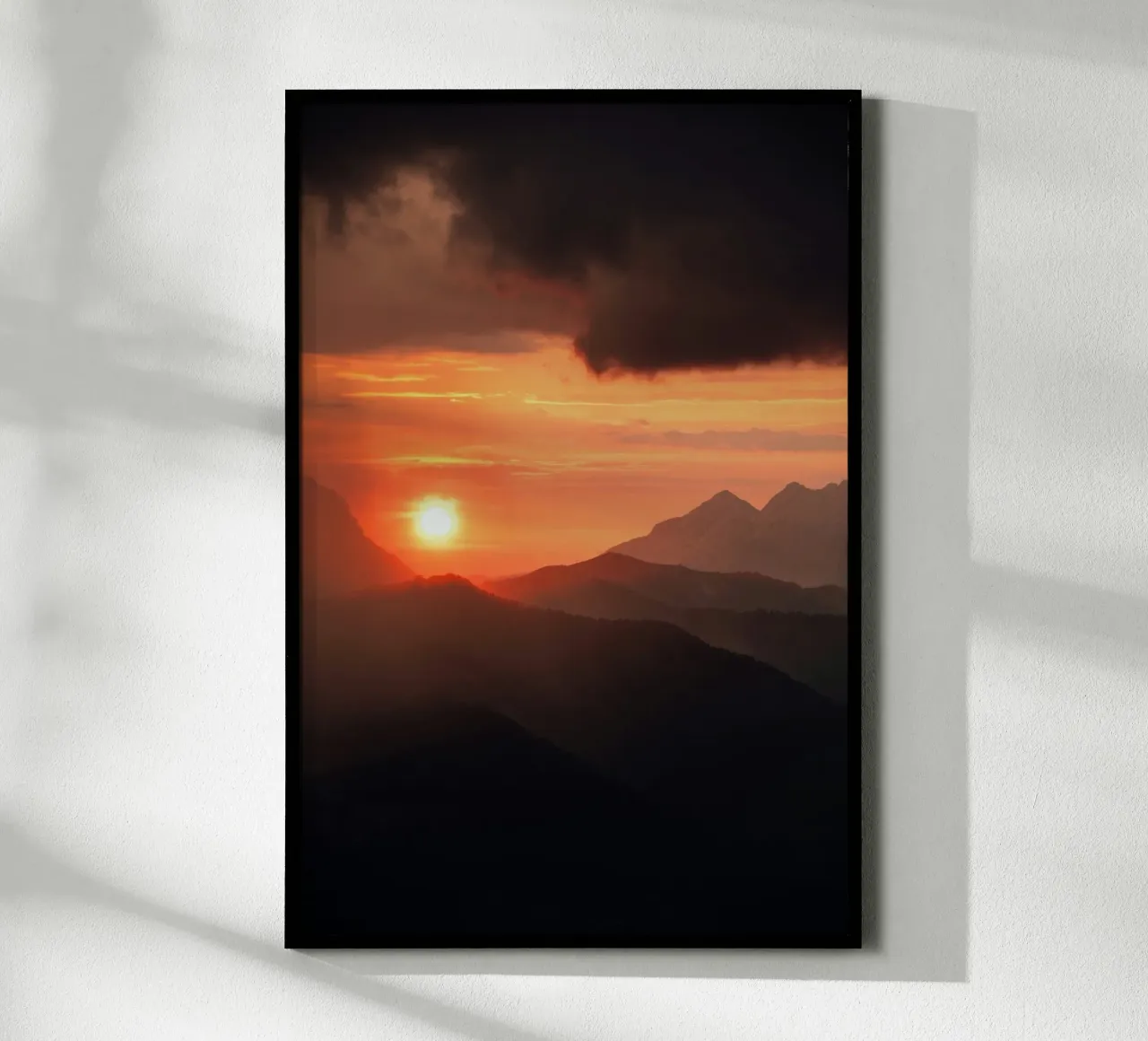 sunset mountains poster by Earthly Visions