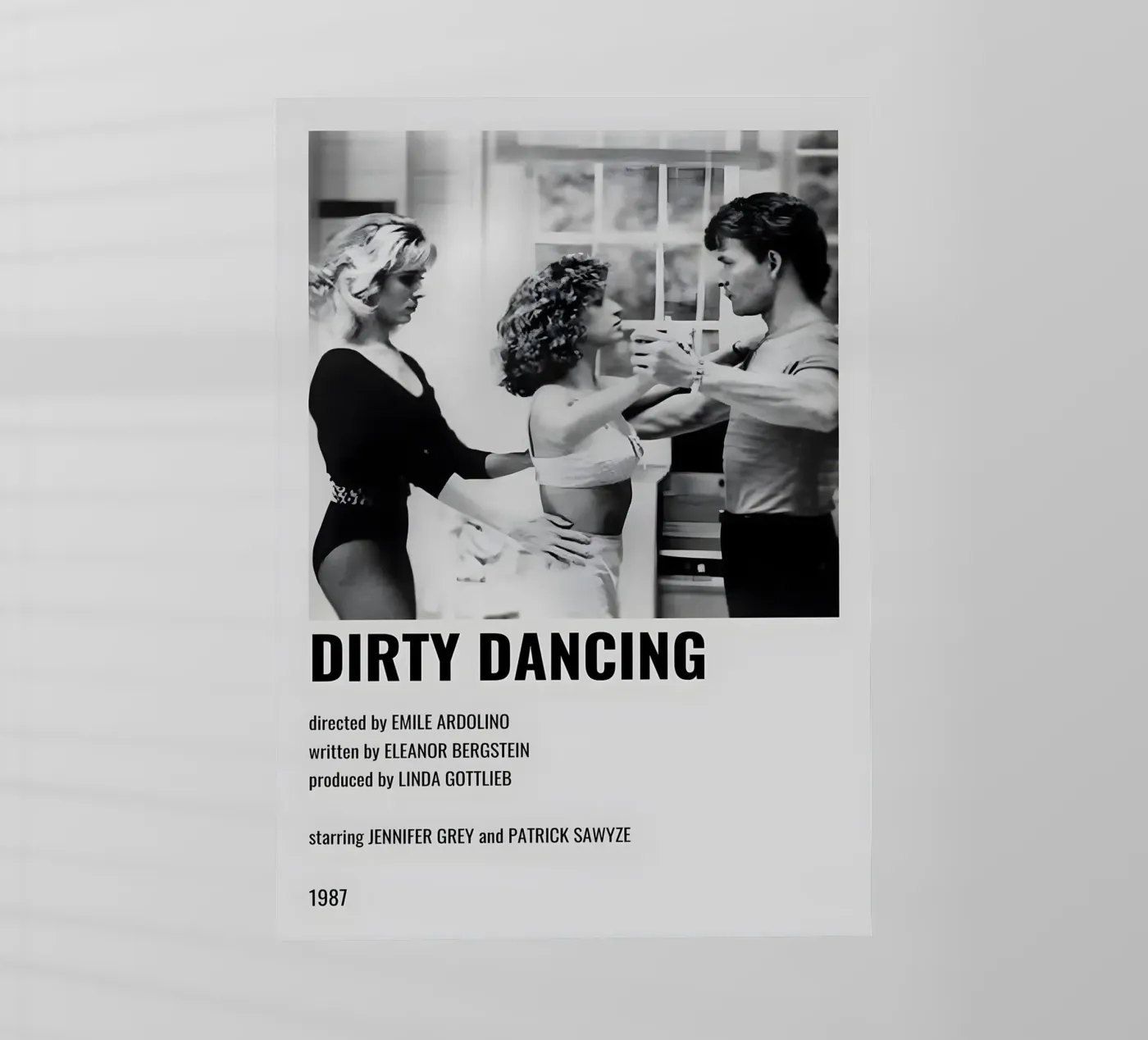 DIRTY DANCING pellicola backlit da MVFminimalist