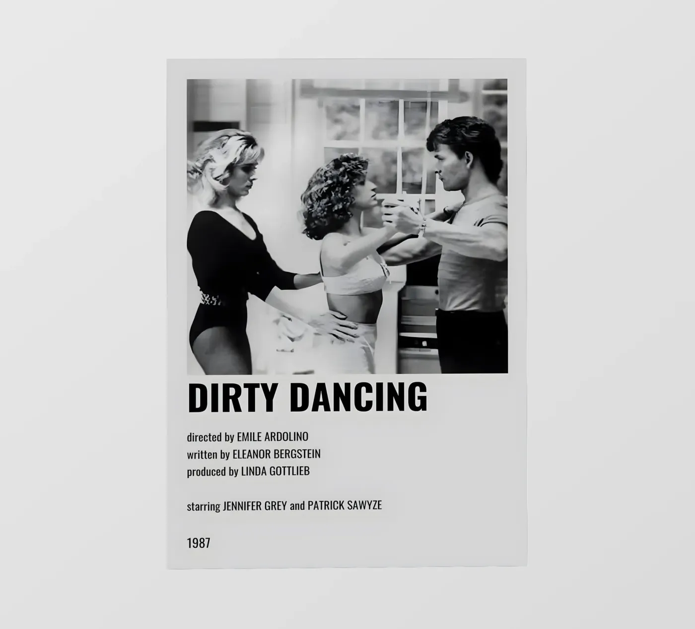 DIRTY DANCING pellicola backlit da MVFminimalist