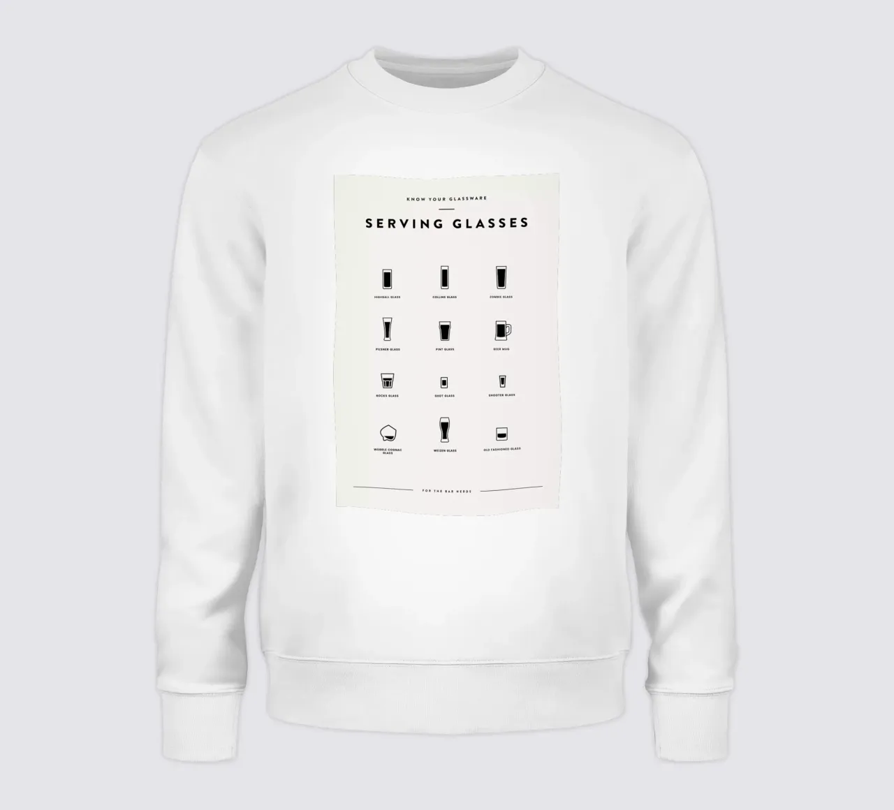 Serving Glass Chart 3 felpa da daylight design studio