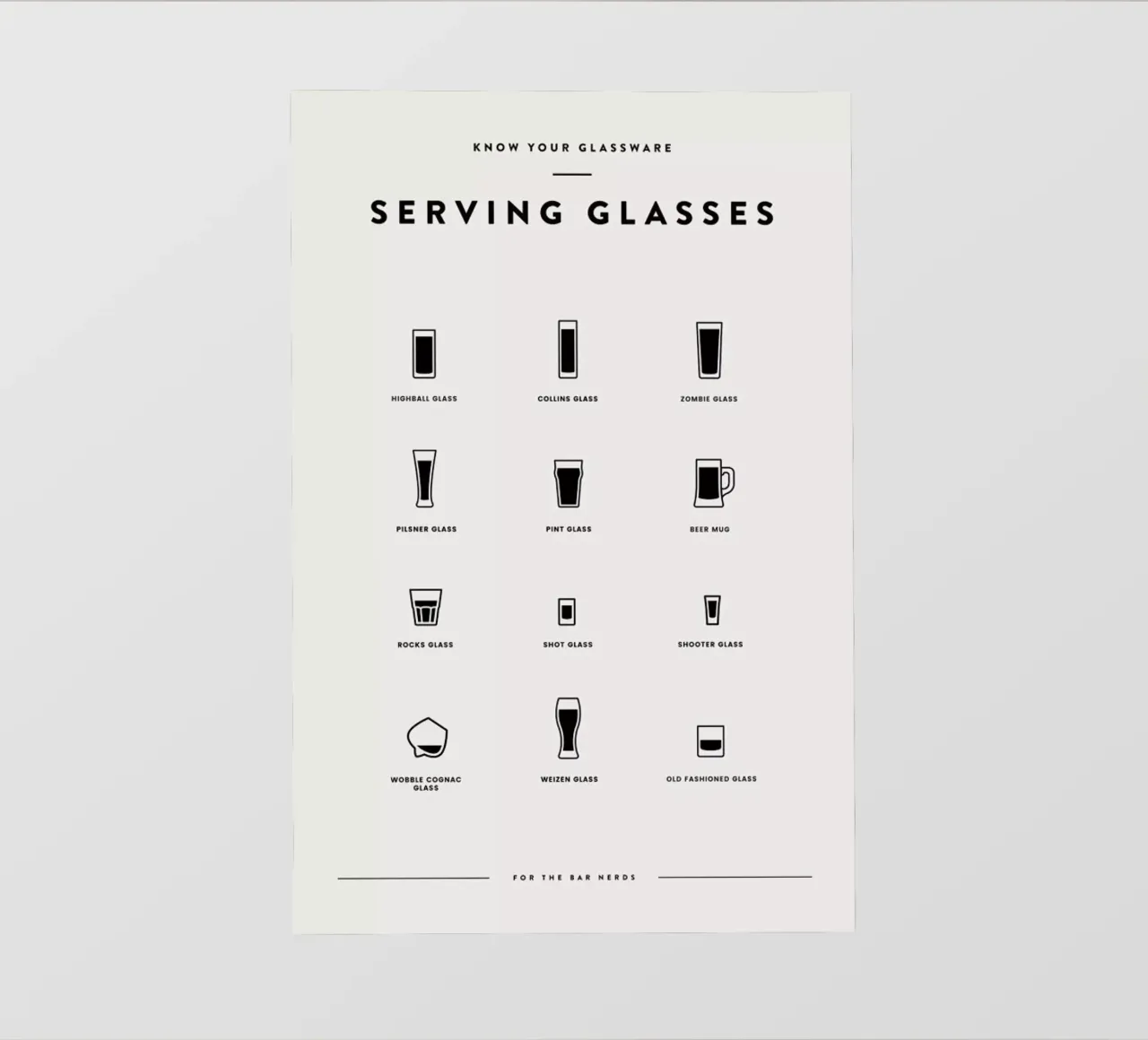 Serving Glass Chart 3 pellicola backlit da daylight design studio