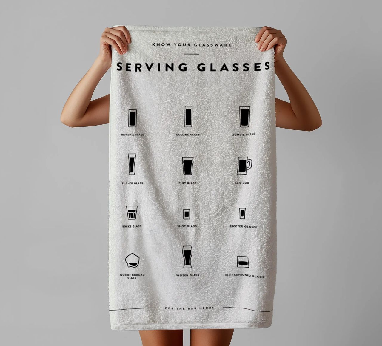 Serving Glass Chart 3 towel by daylight design studio