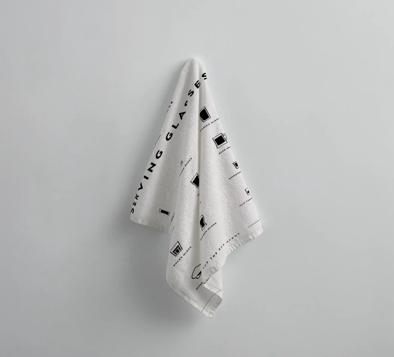 Serving Glass Chart 3 towel by daylight design studio