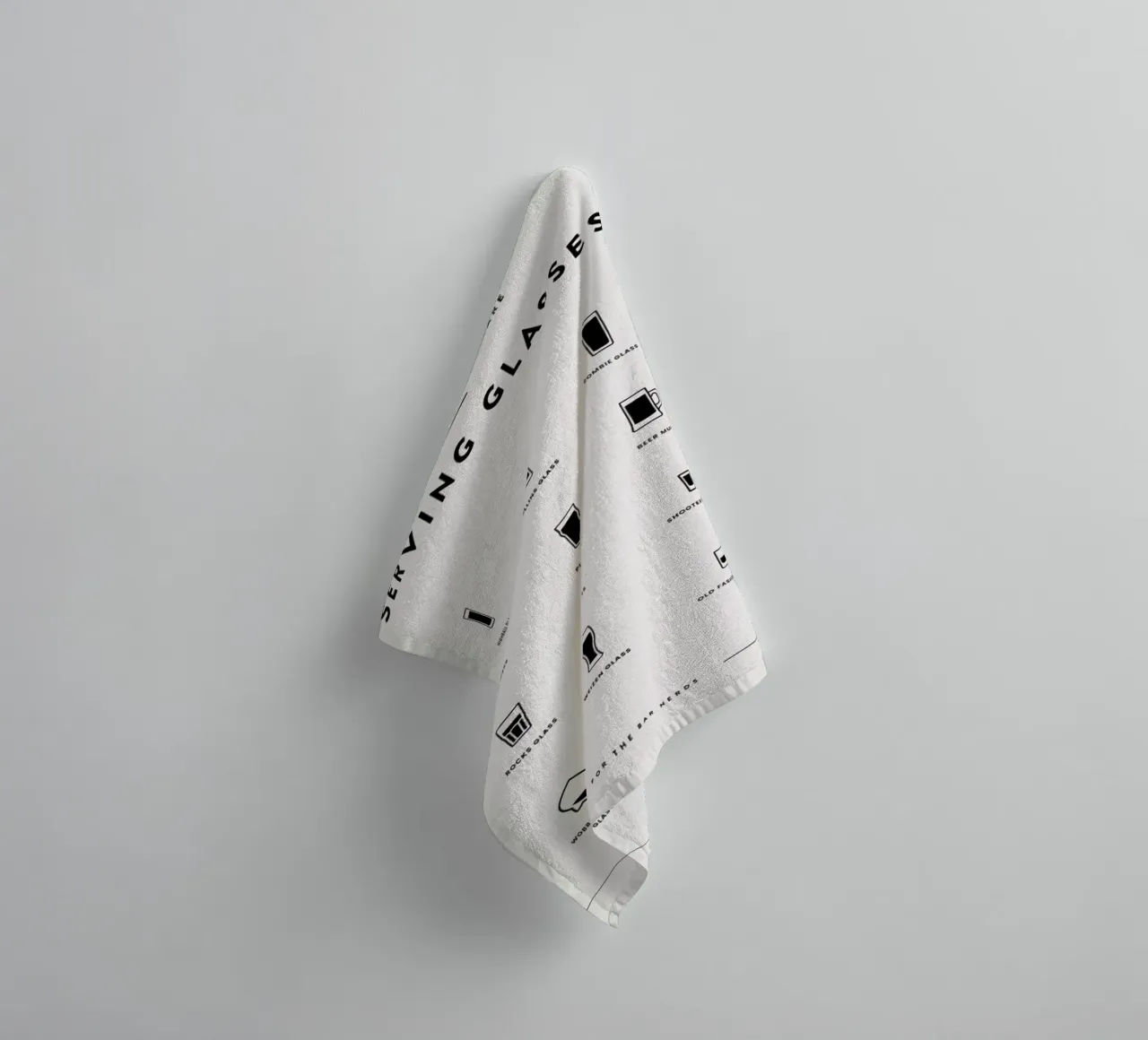 Serving Glass Chart 3 towel by daylight design studio