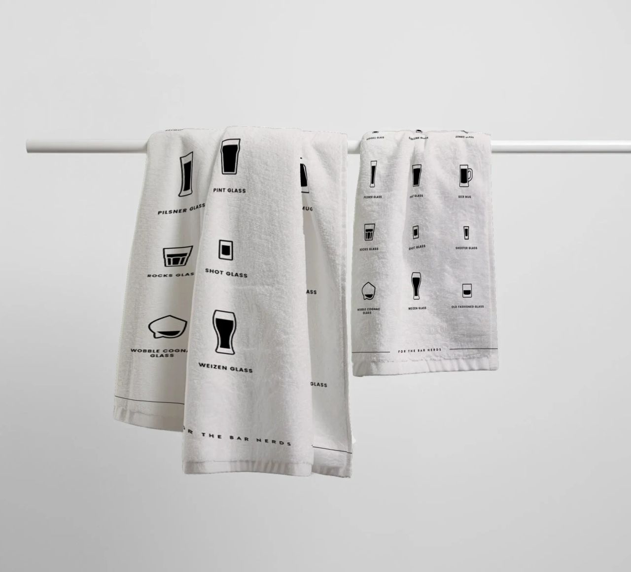Serving Glass Chart 3 towel by daylight design studio