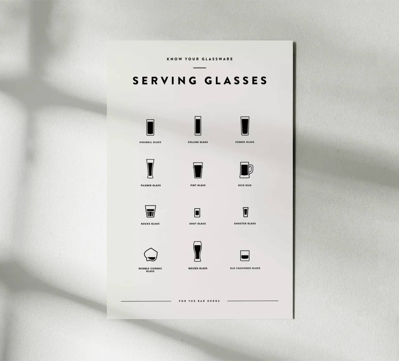 Serving Glass Chart 3 alluminio dibond da daylight design studio