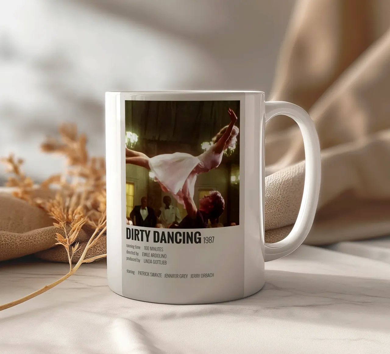 DIRTY DANCING 1987 tazza in ceramica da MVFminimalist
