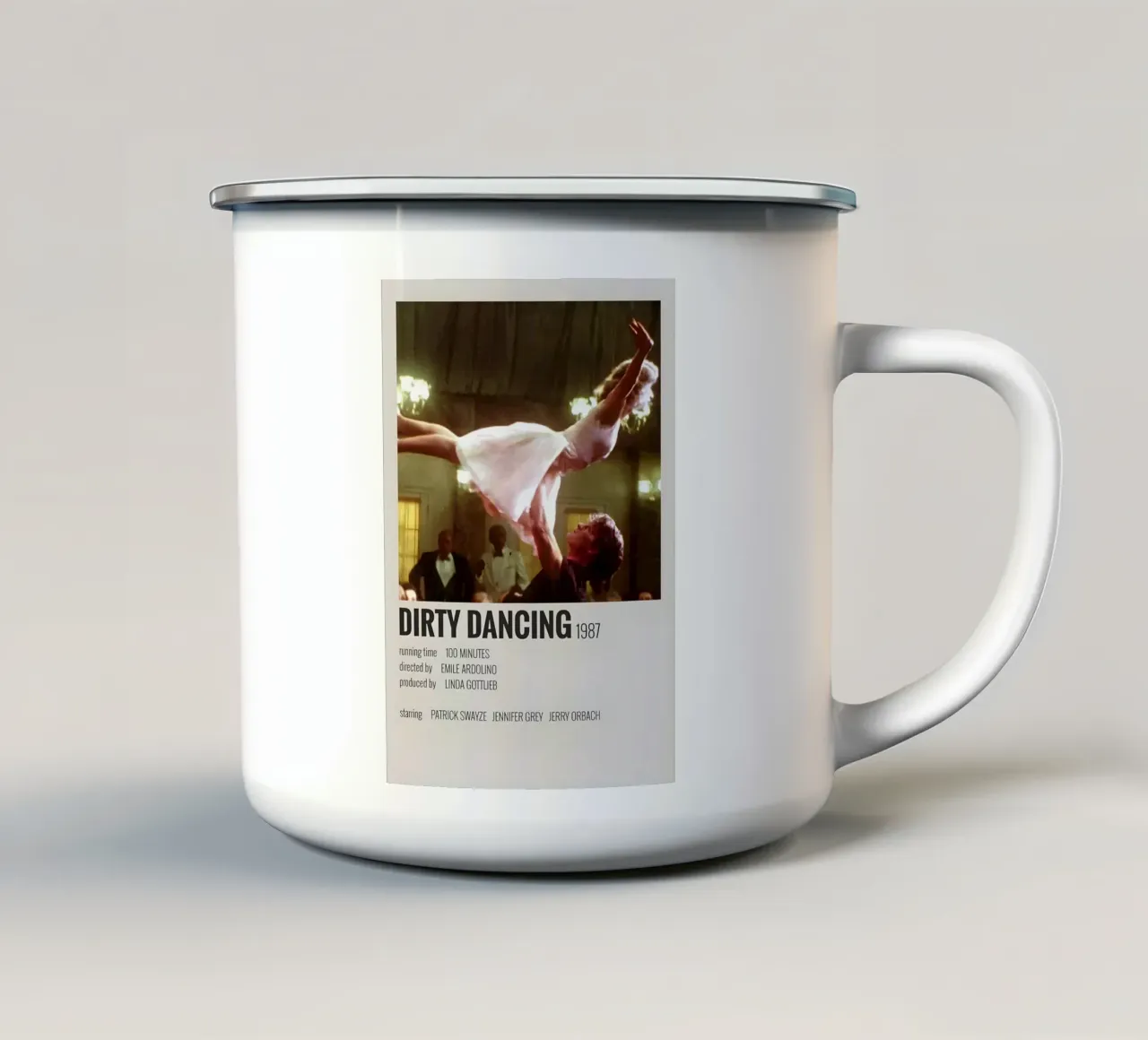 DIRTY DANCING 1987 tazza in smalto da MVFminimalist