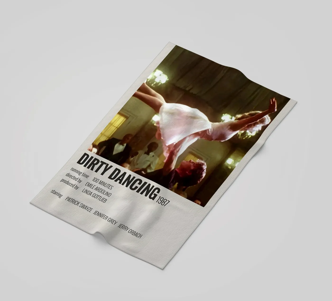 DIRTY DANCING 1987 telo mare da MVFminimalist