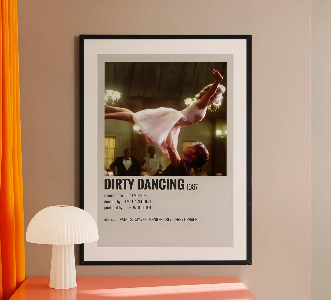 DIRTY DANCING 1987 poster da MVFminimalist