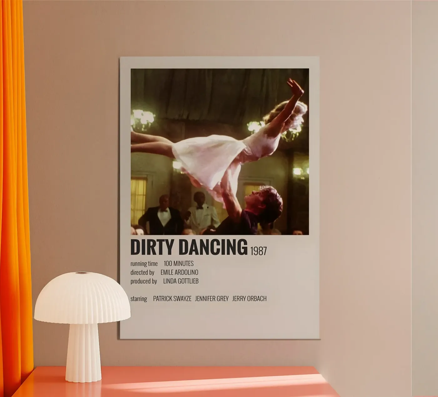 DIRTY DANCING 1987 poster da MVFminimalist