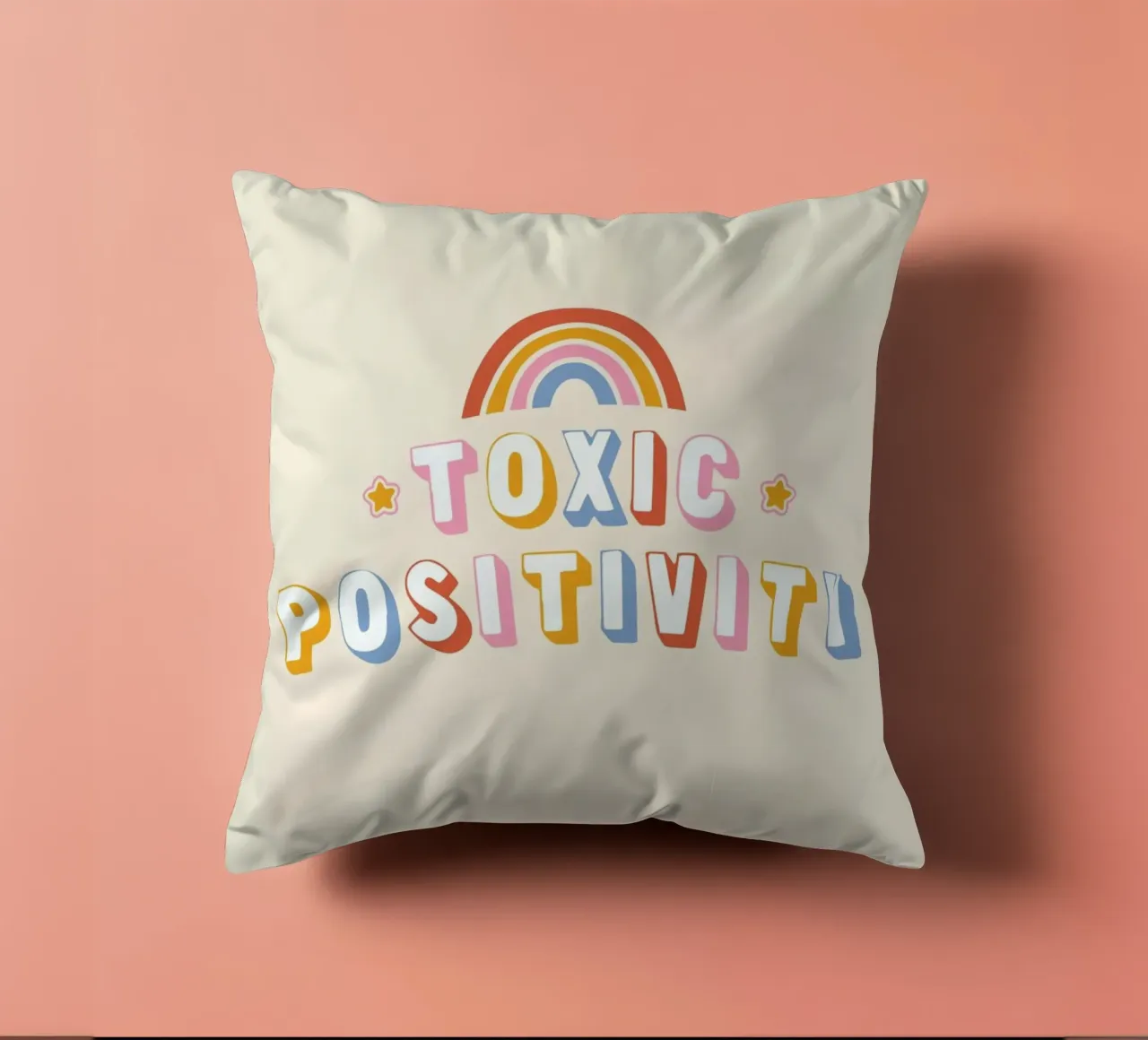 Toxic Positivity cuscino da Tobe Fonseca