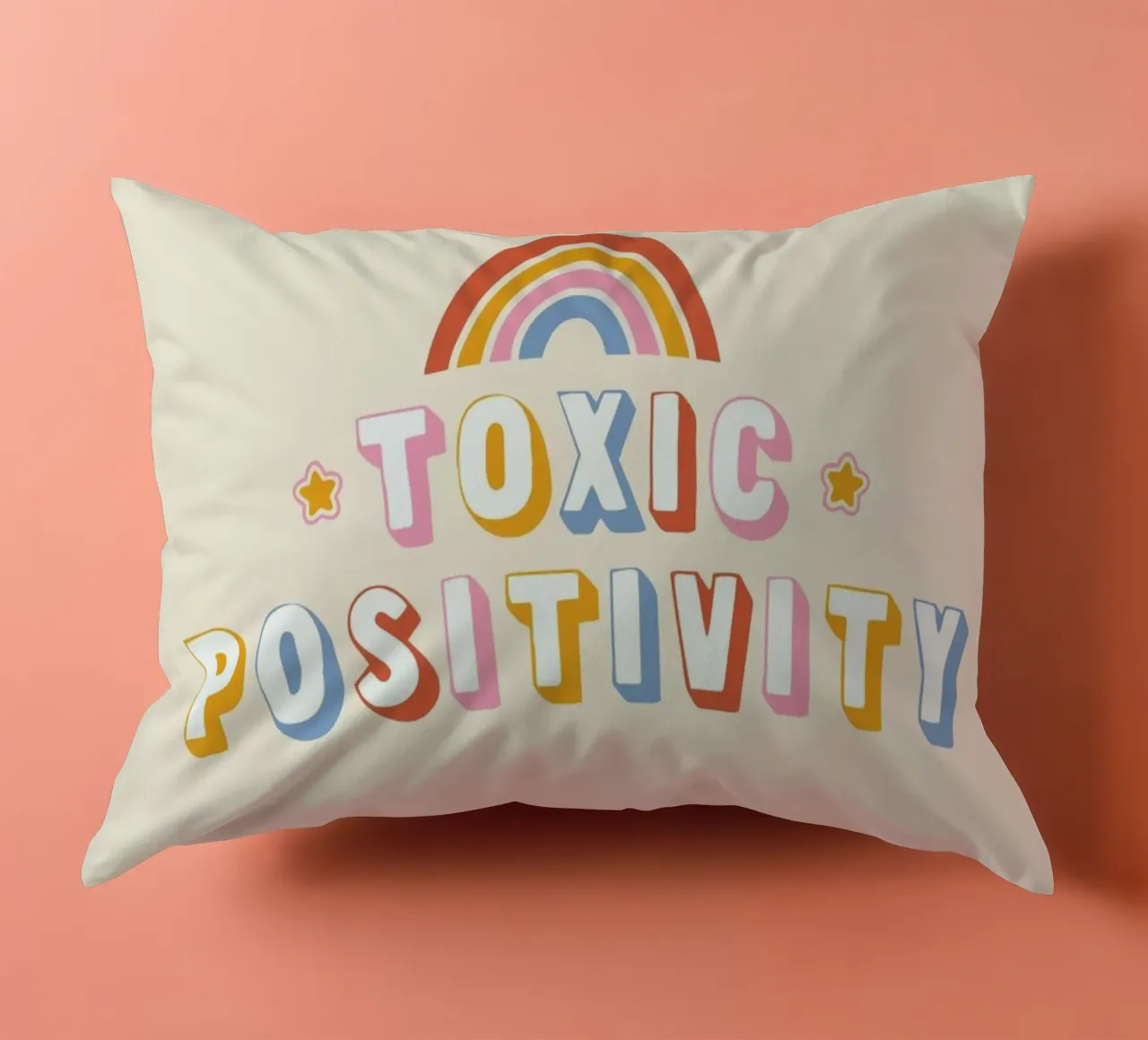 Toxic Positivity cuscino da Tobe Fonseca