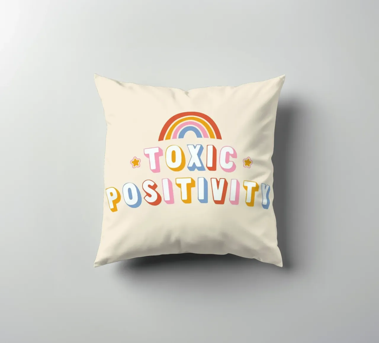 Toxic Positivity cuscino da Tobe Fonseca
