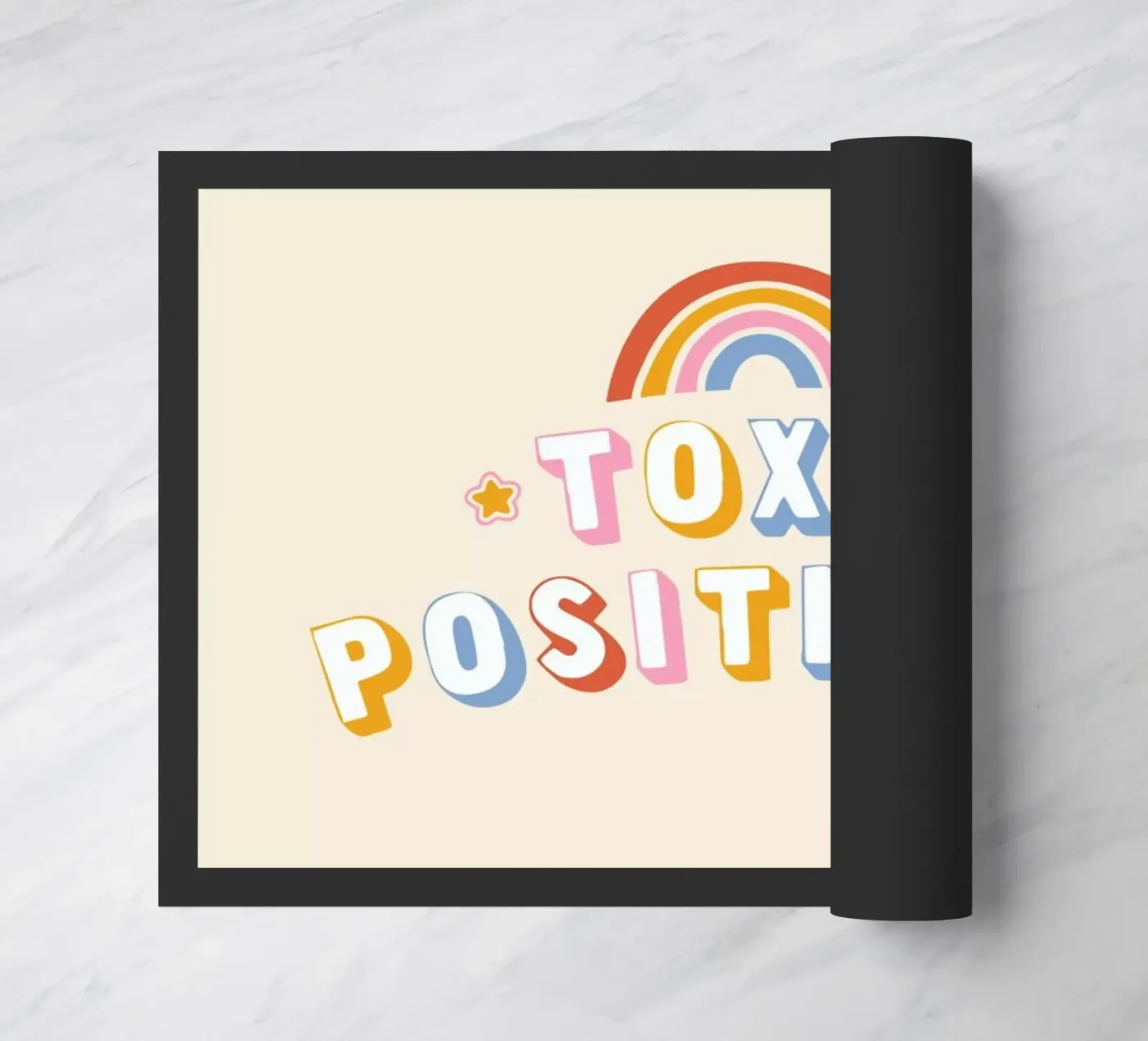 Toxic Positivity doormat by Tobe Fonseca