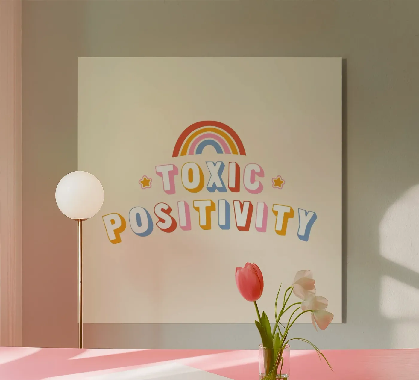 Toxic Positivity Acryl-Glas von Tobe Fonseca