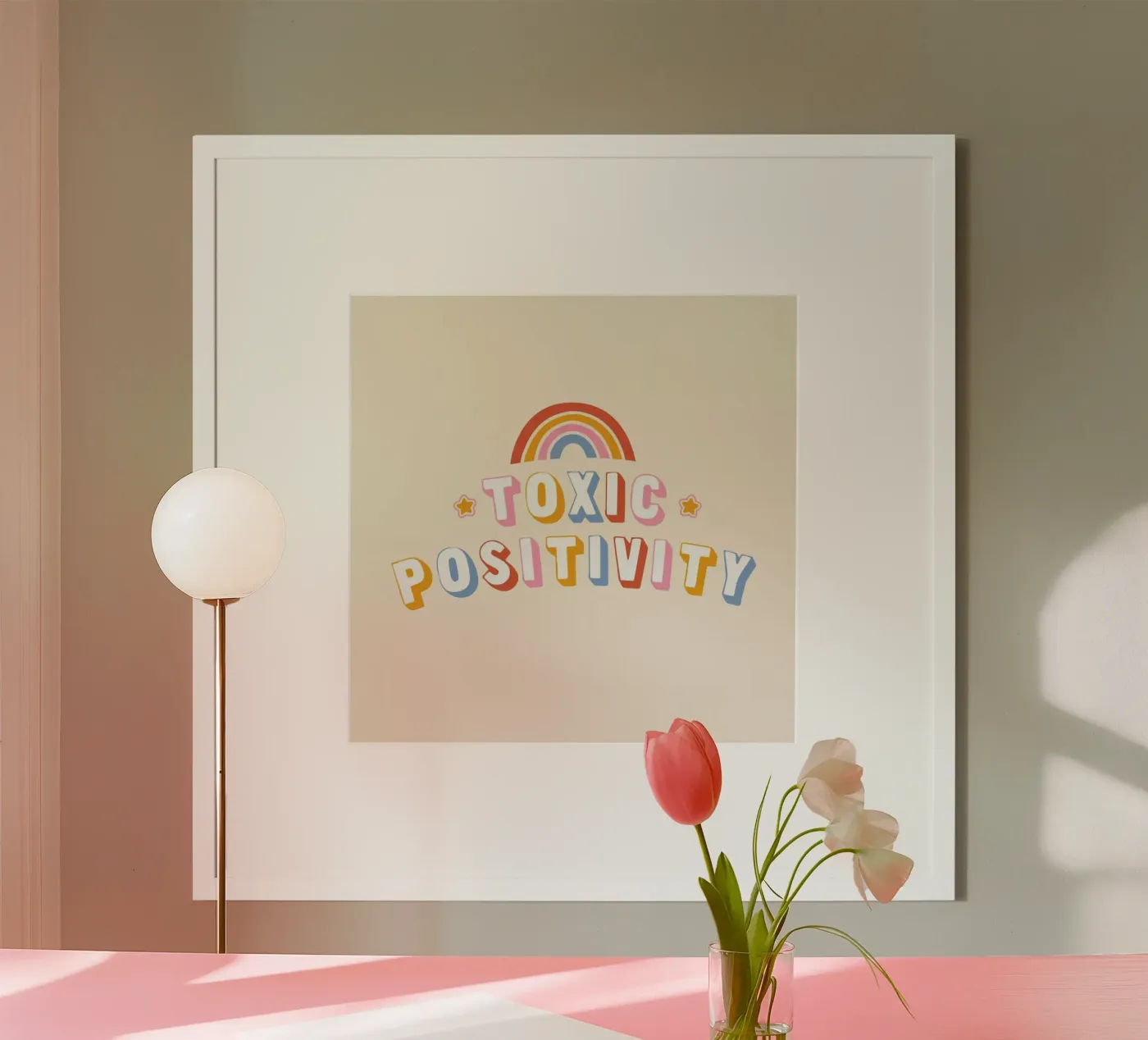 Toxic Positivity poster da Tobe Fonseca