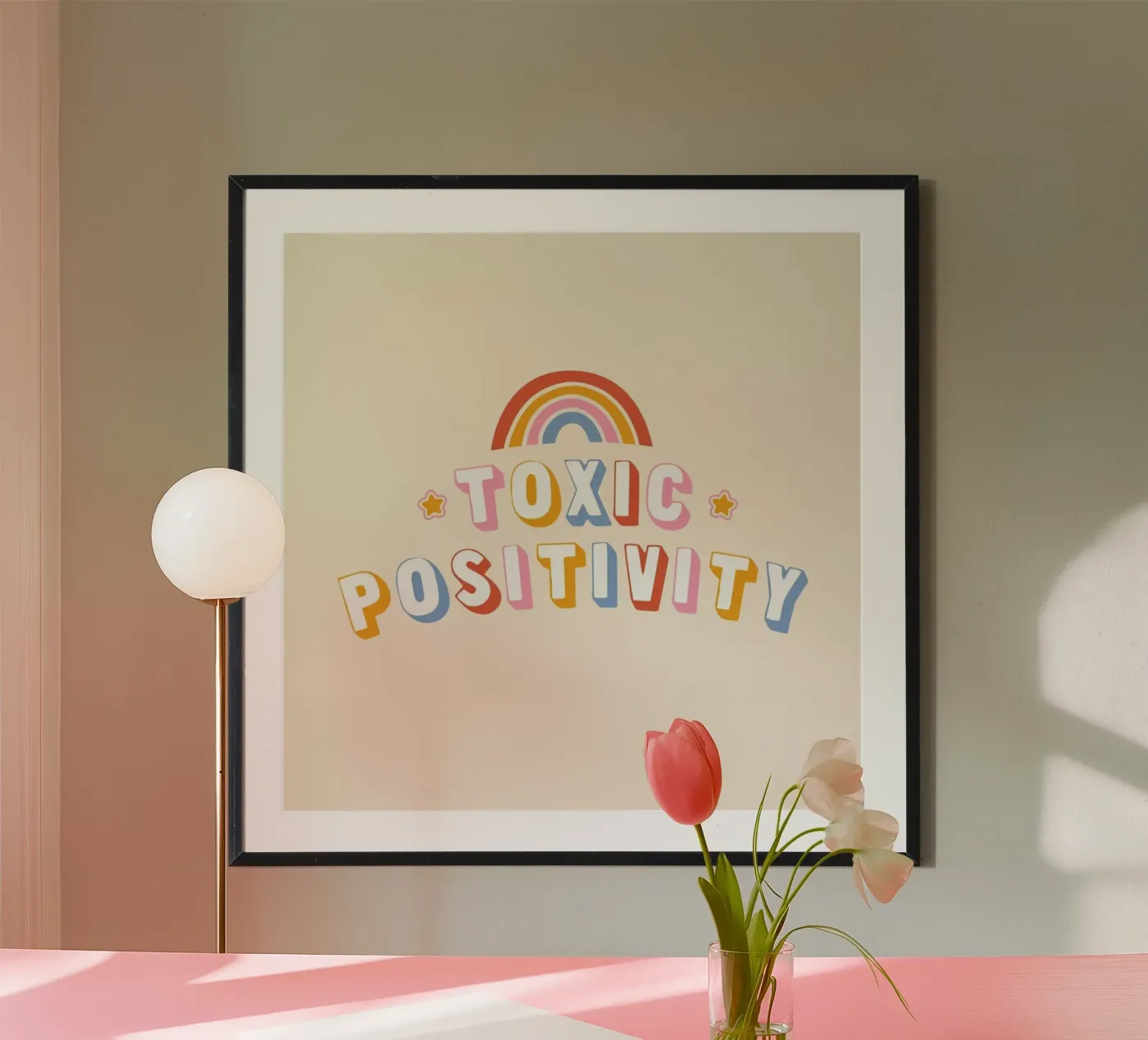 Toxic Positivity poster da Tobe Fonseca