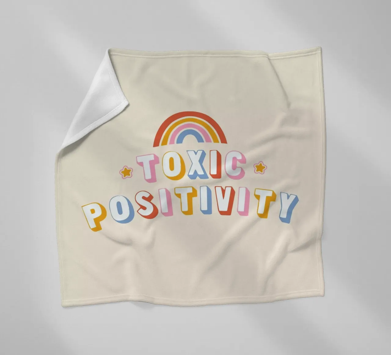 Toxic Positivity coperta in pile da Tobe Fonseca