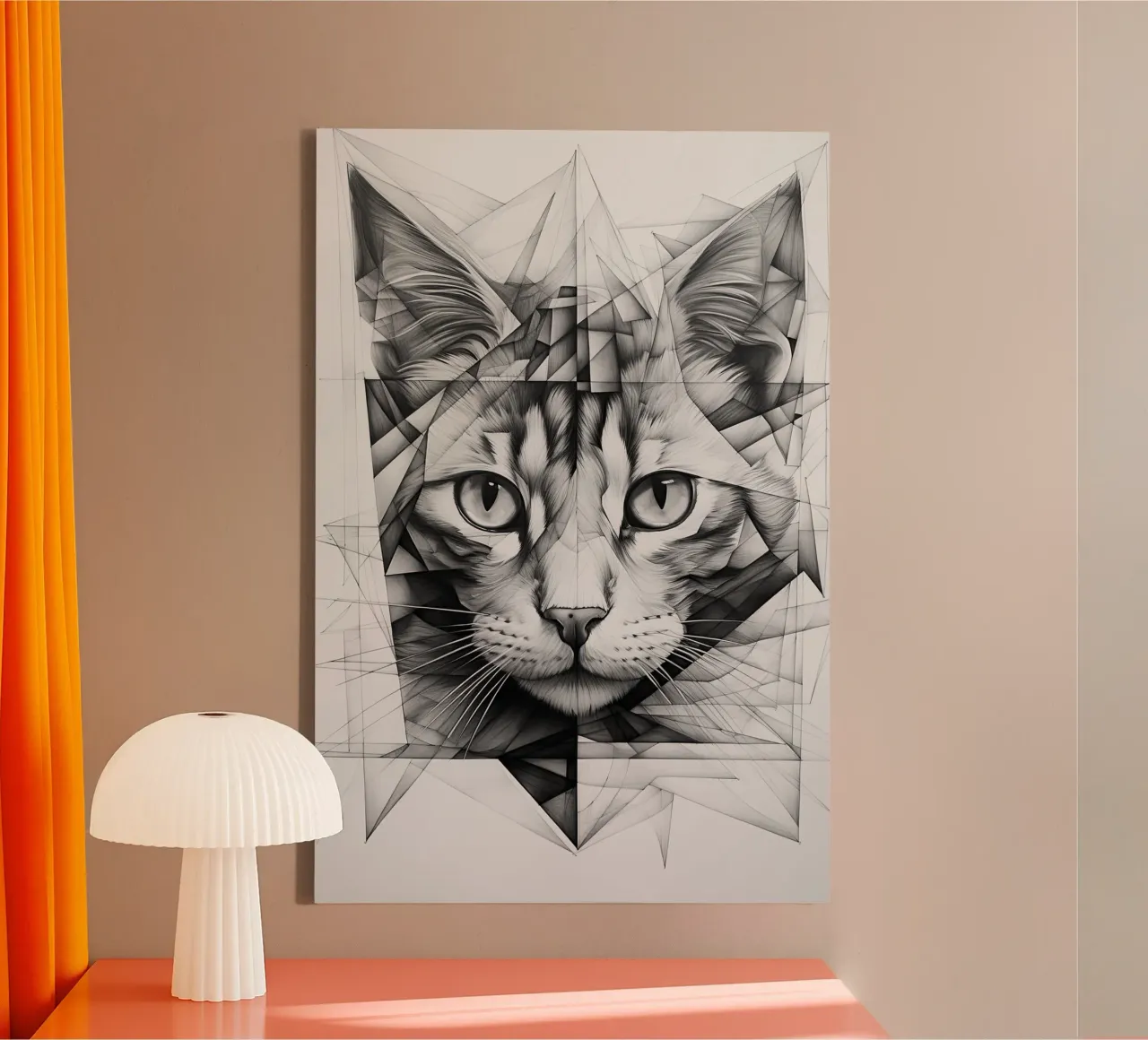 Muurkunst van Imagine canvas met Baklijst van Imagine