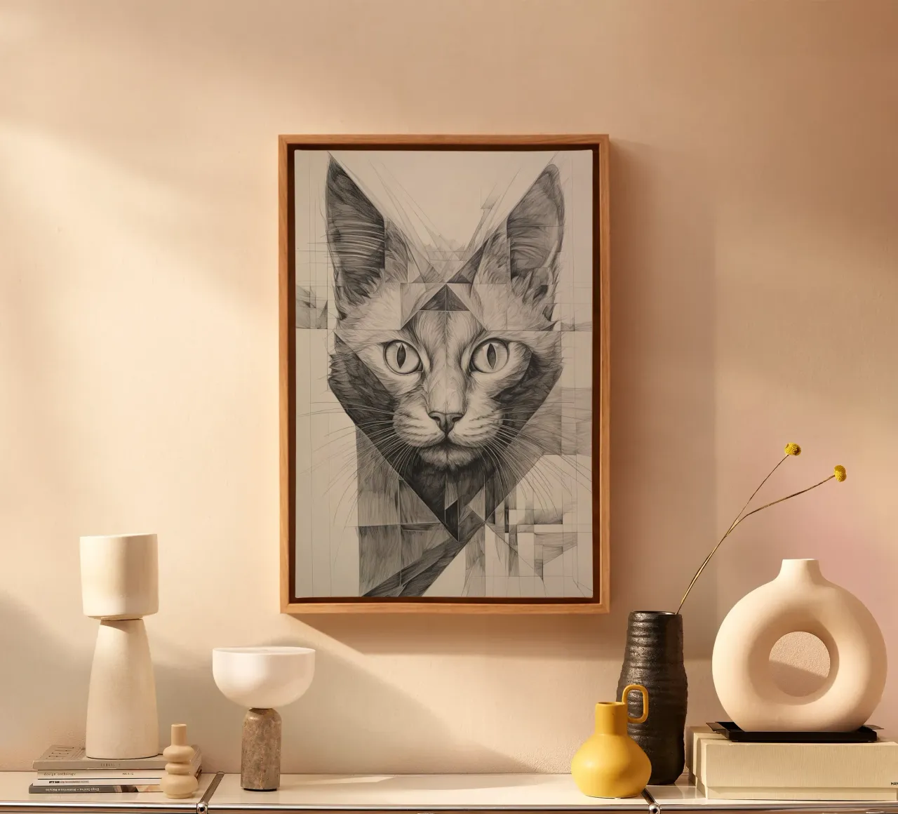 Muurkunst van Imagine canvas met Baklijst van Imagine