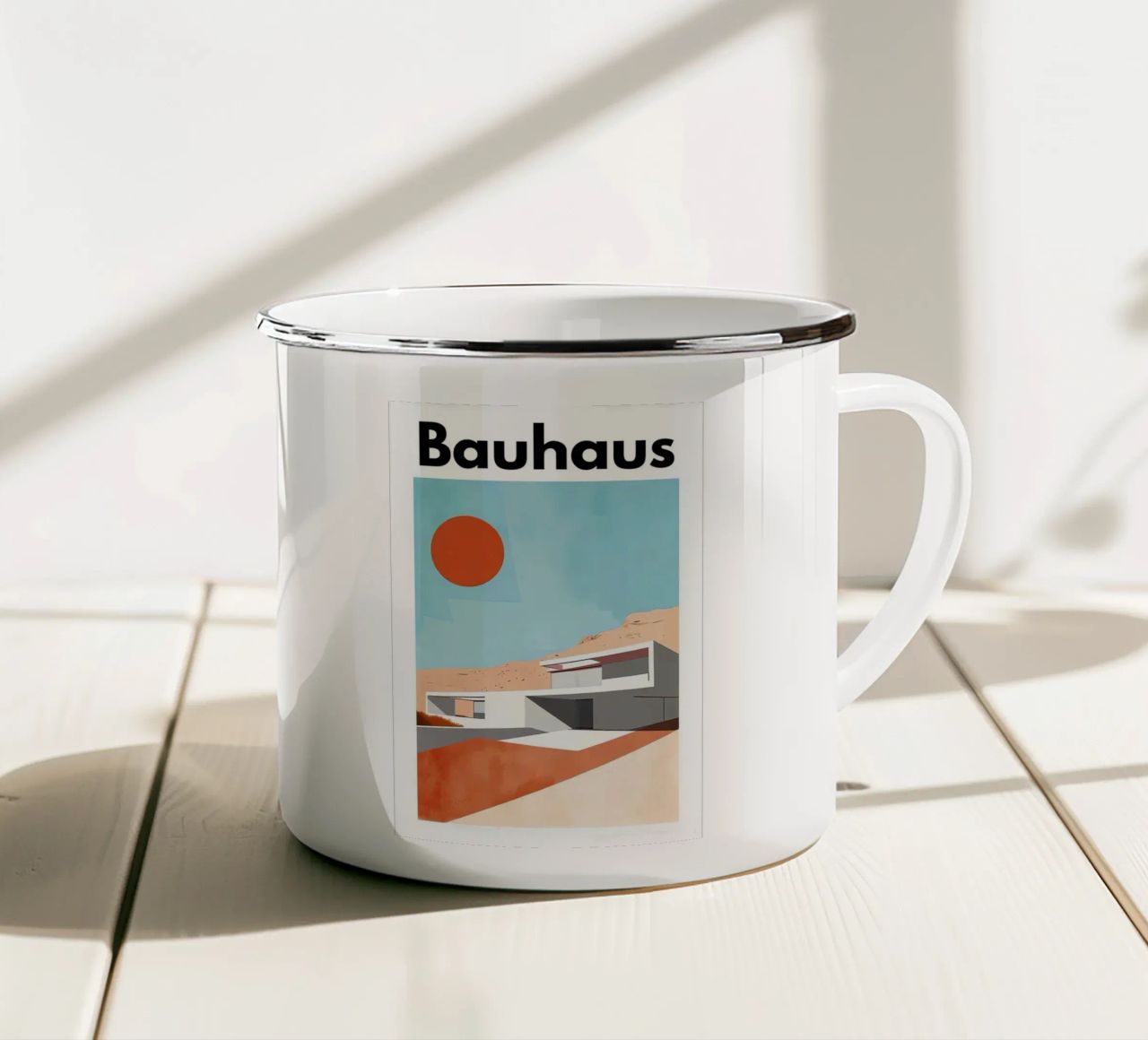 Bauhaus tazza in smalto da jemma.emery