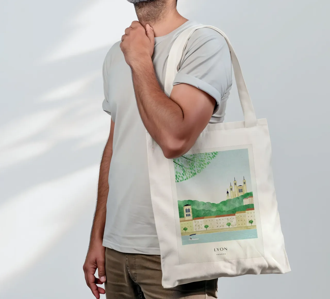 Lyon Series II borsa in juta da Henry Rivers