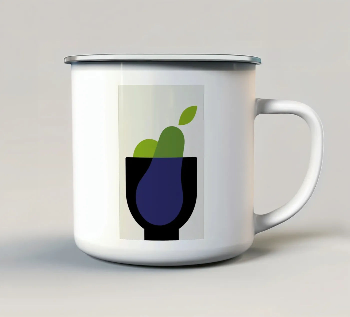 Pears enamel mug by Bo Lundberg