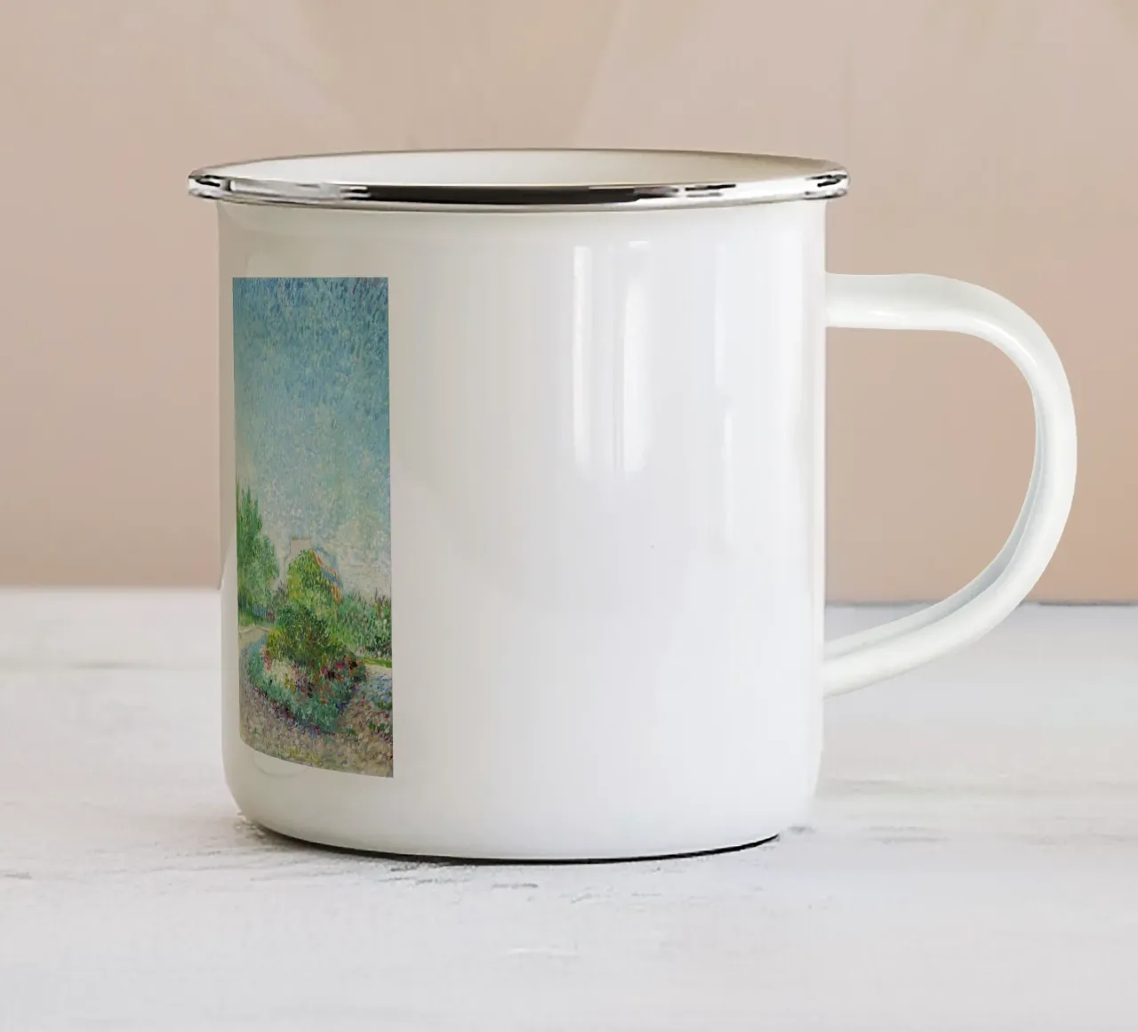 Piazza Saint-Pierre, Parigi (1887) tazza in smalto da Van Gogh Prints