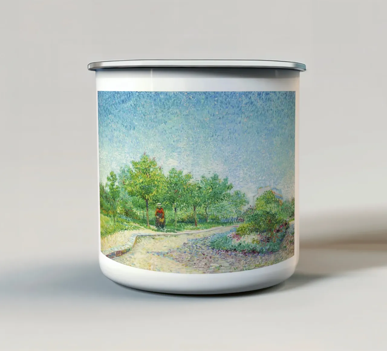 Piazza Saint-Pierre, Parigi (1887) tazza in smalto da Van Gogh Prints