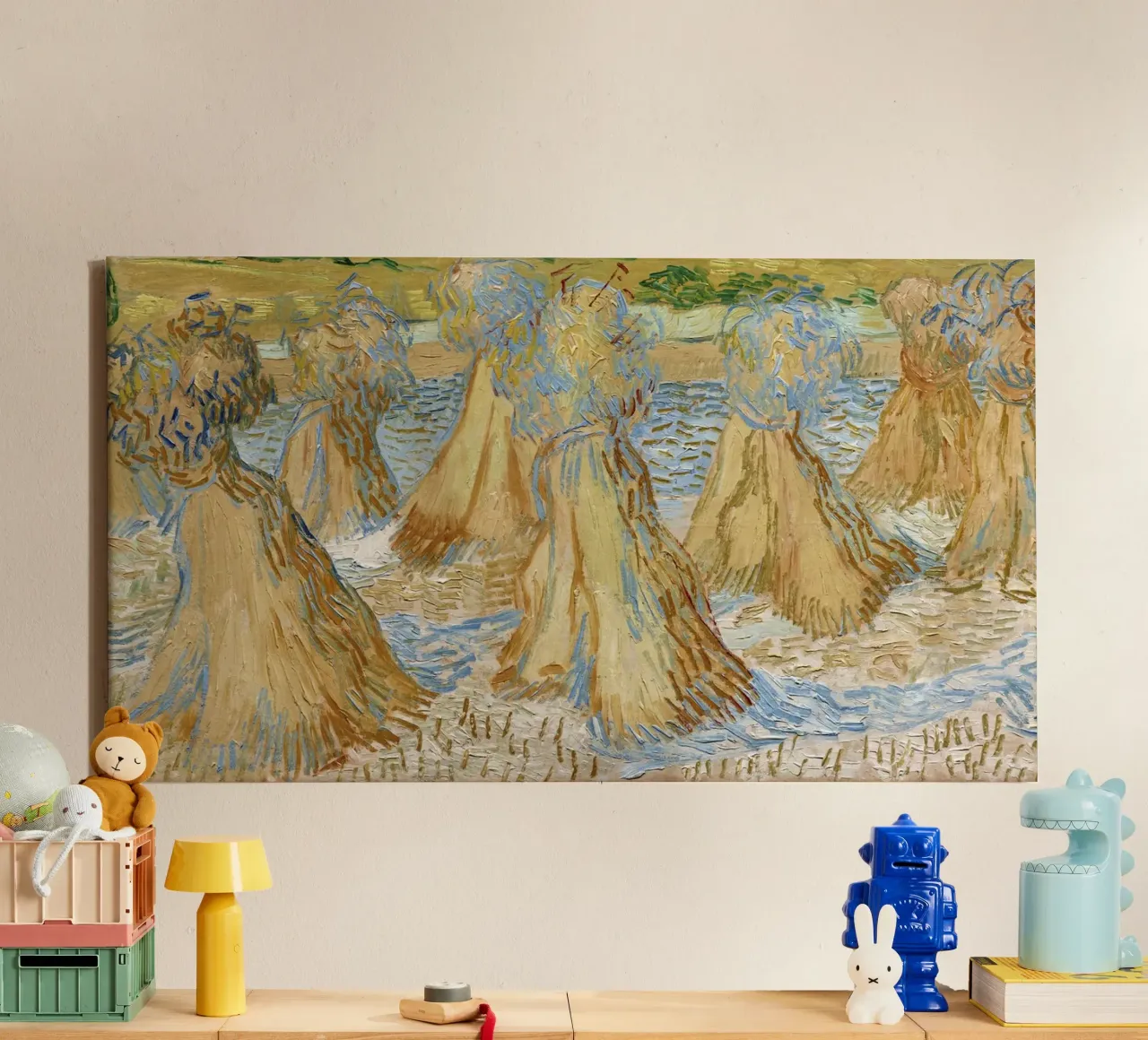 Vincent van Goghs Weizengarben (1890) Leinwand mit Schattenfugenrahmen von Van Gogh Prints