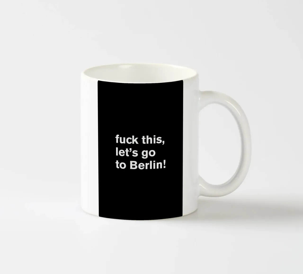 Fuck this tazza in ceramica da Magdalena Lindstedt