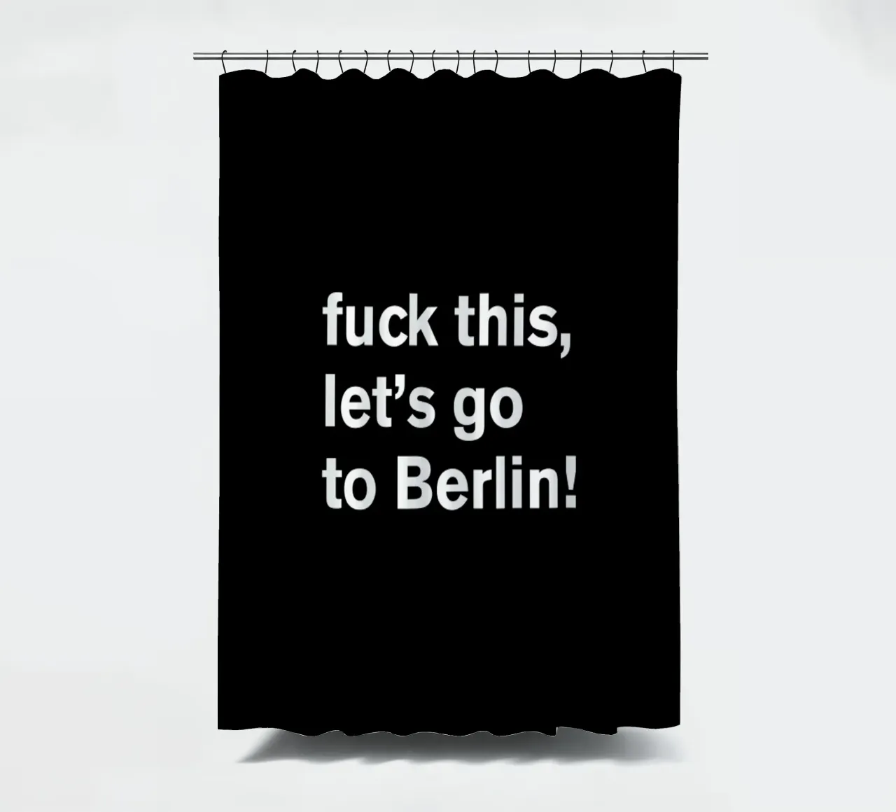 Fuck this shower curtain by Magdalena Lindstedt