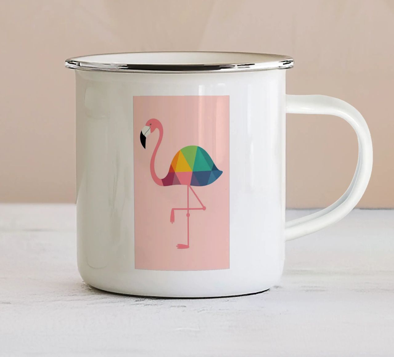 uccello doflamingo tazza in smalto da westface store