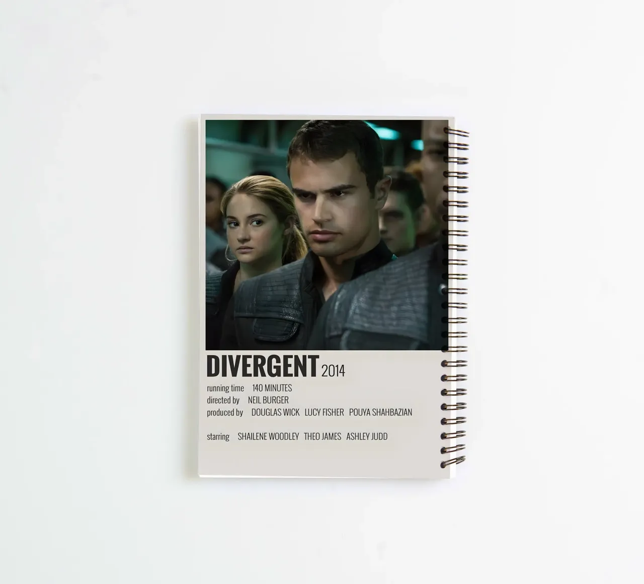 DIVERGENT 2014 spiral notebook by MVFminimalist