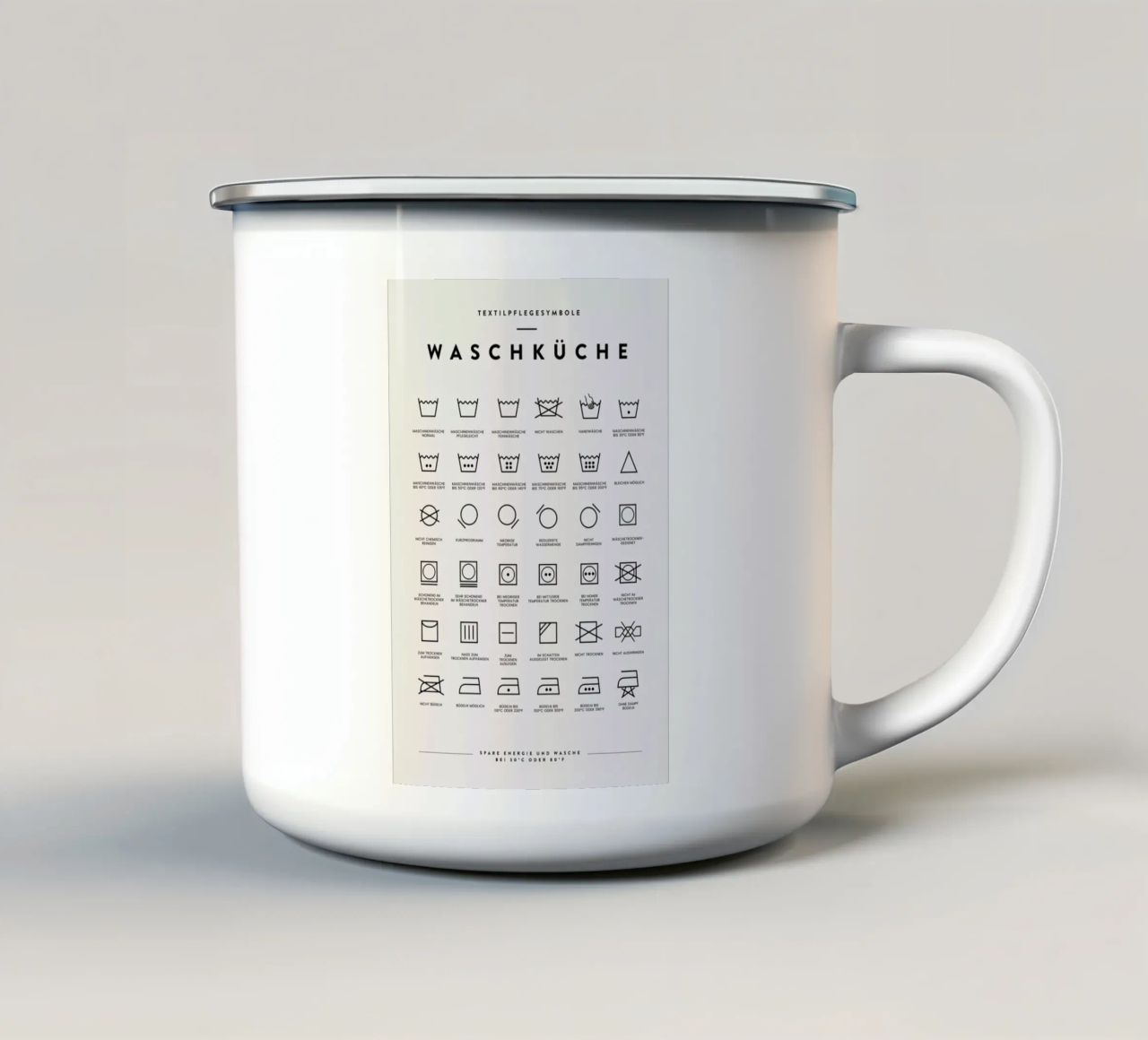 Wäsche 2 tazza in smalto da daylight design studio