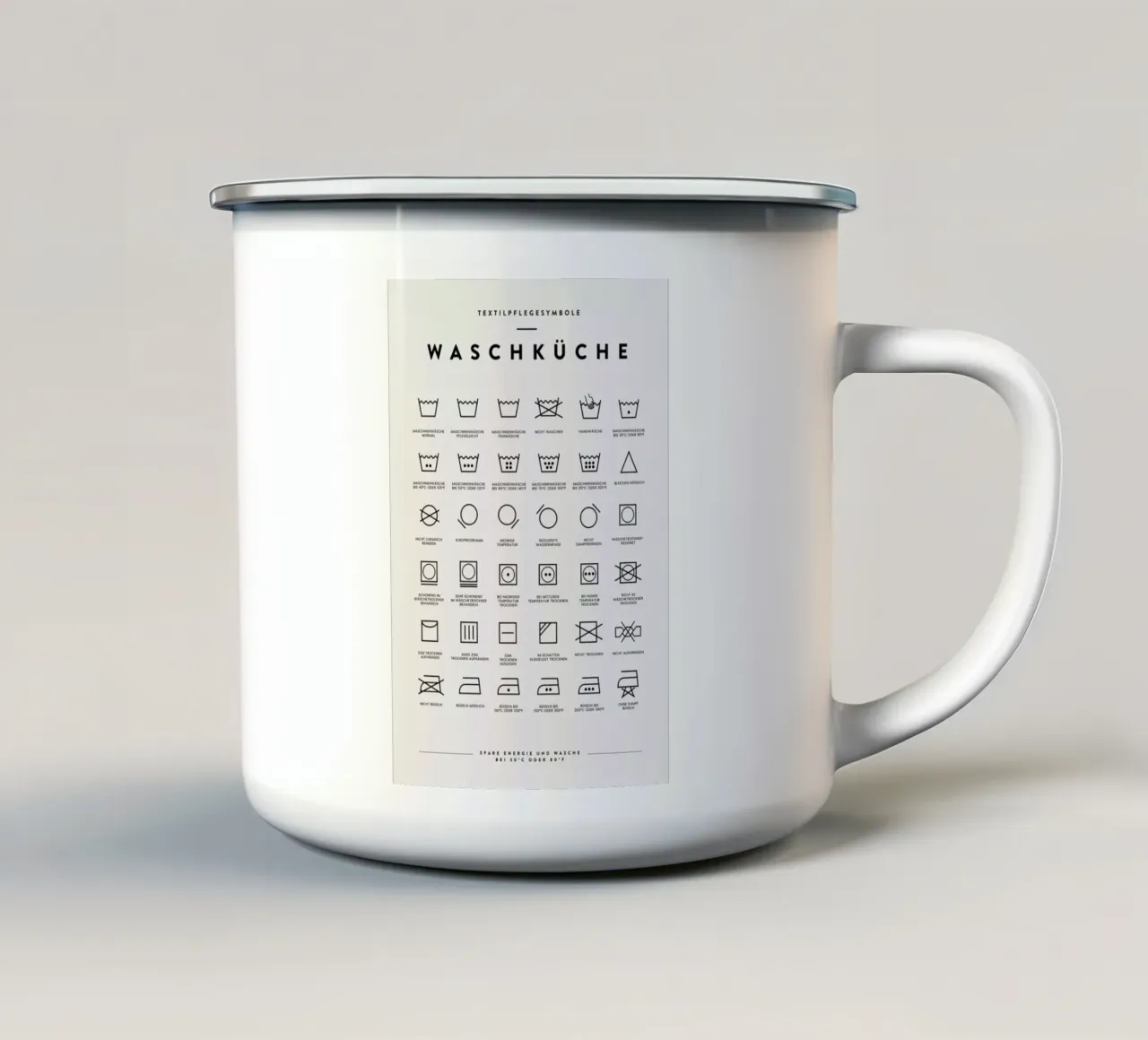 Wäsche 2 tazza in smalto da daylight design studio