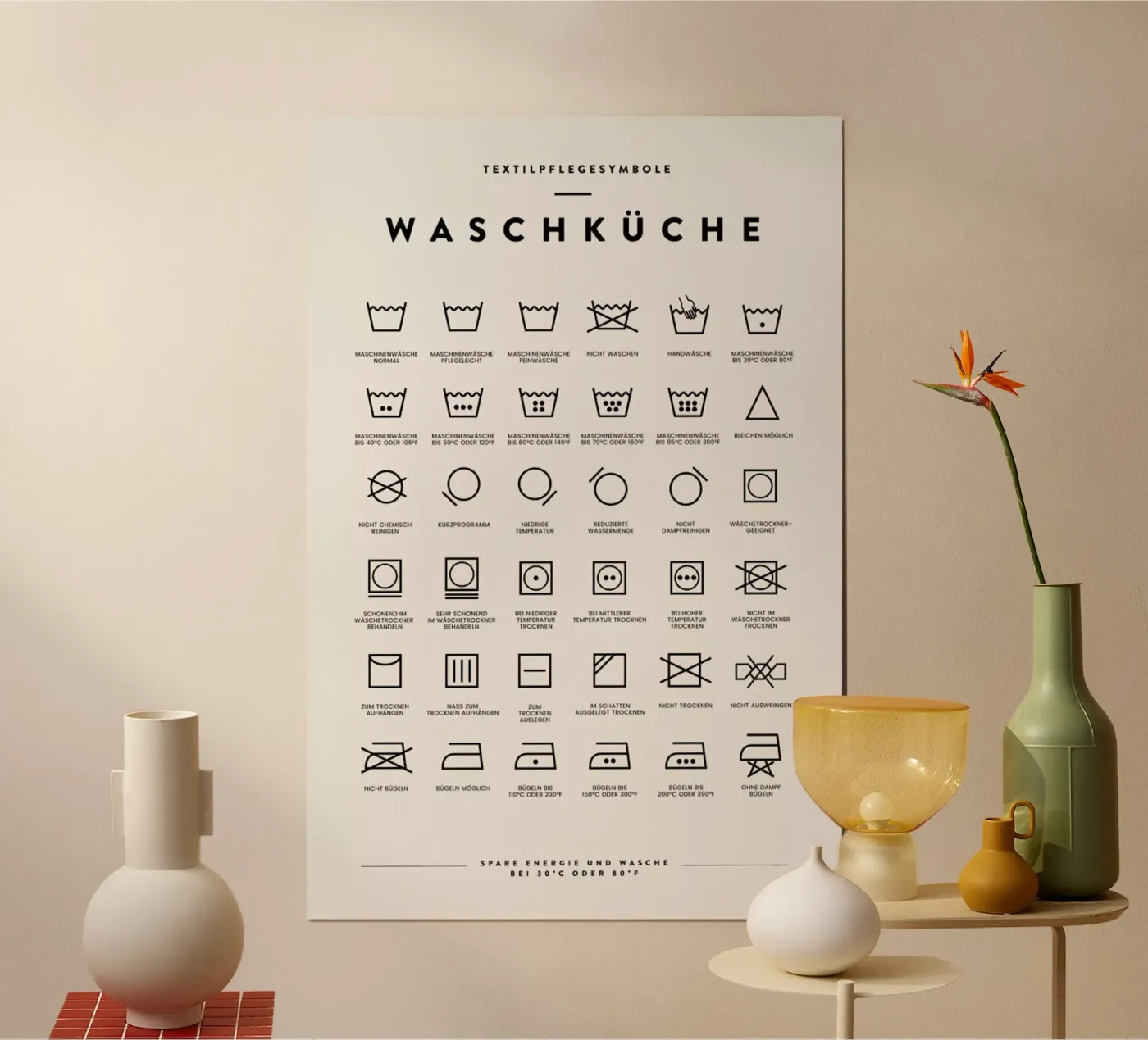 Wäsche 2 poster by daylight design studio