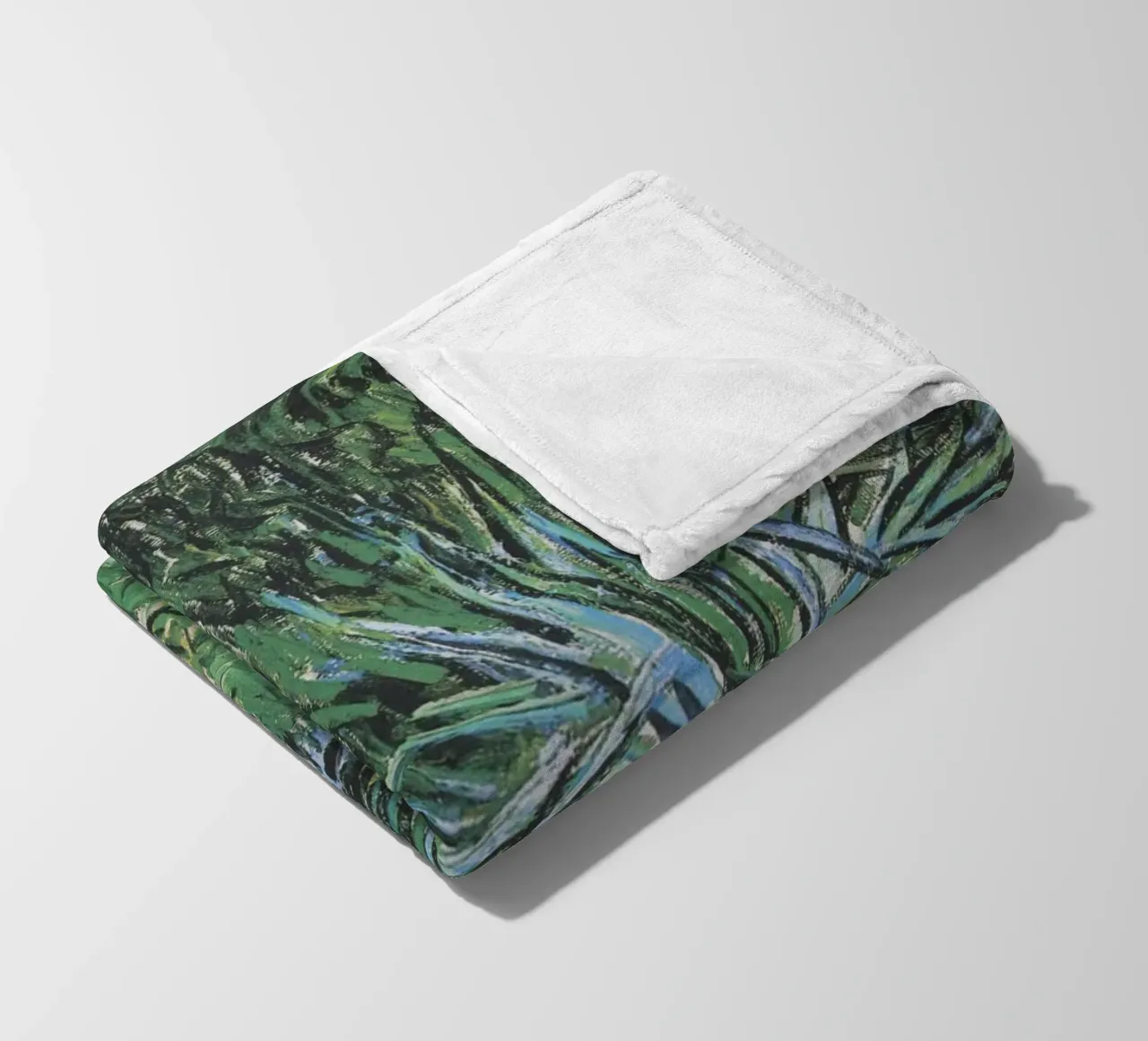 Vincent van Gogh's Doctor Gachet's Garden in Auvers (1890) fleece blanket by Van Gogh Prints