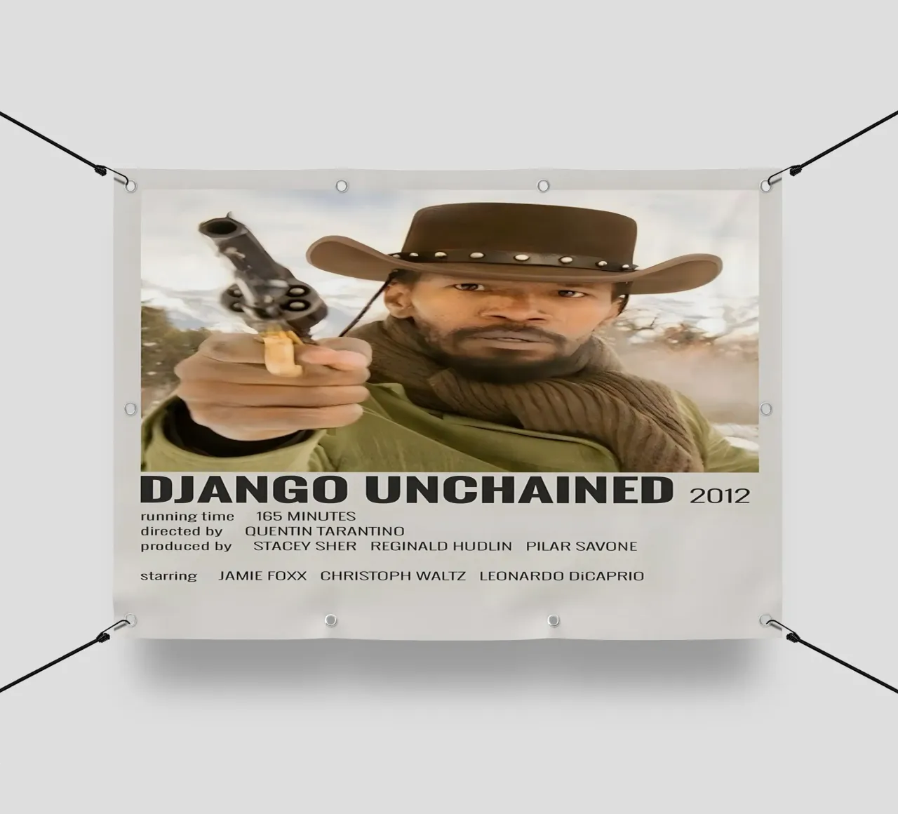 DJANGO UNCHAINED 2012 telo in pvc da MVFminimalist