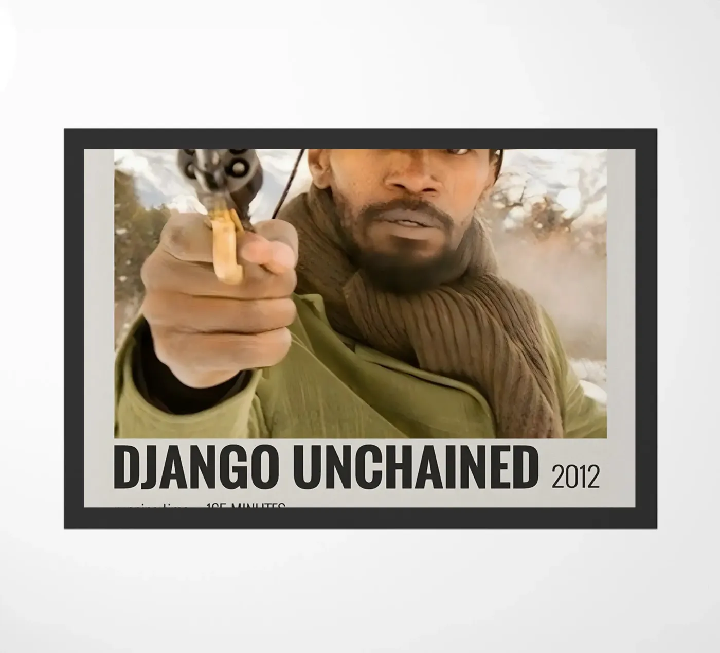 DJANGO UNCHAINED 2012 deurmat van MVFminimalist