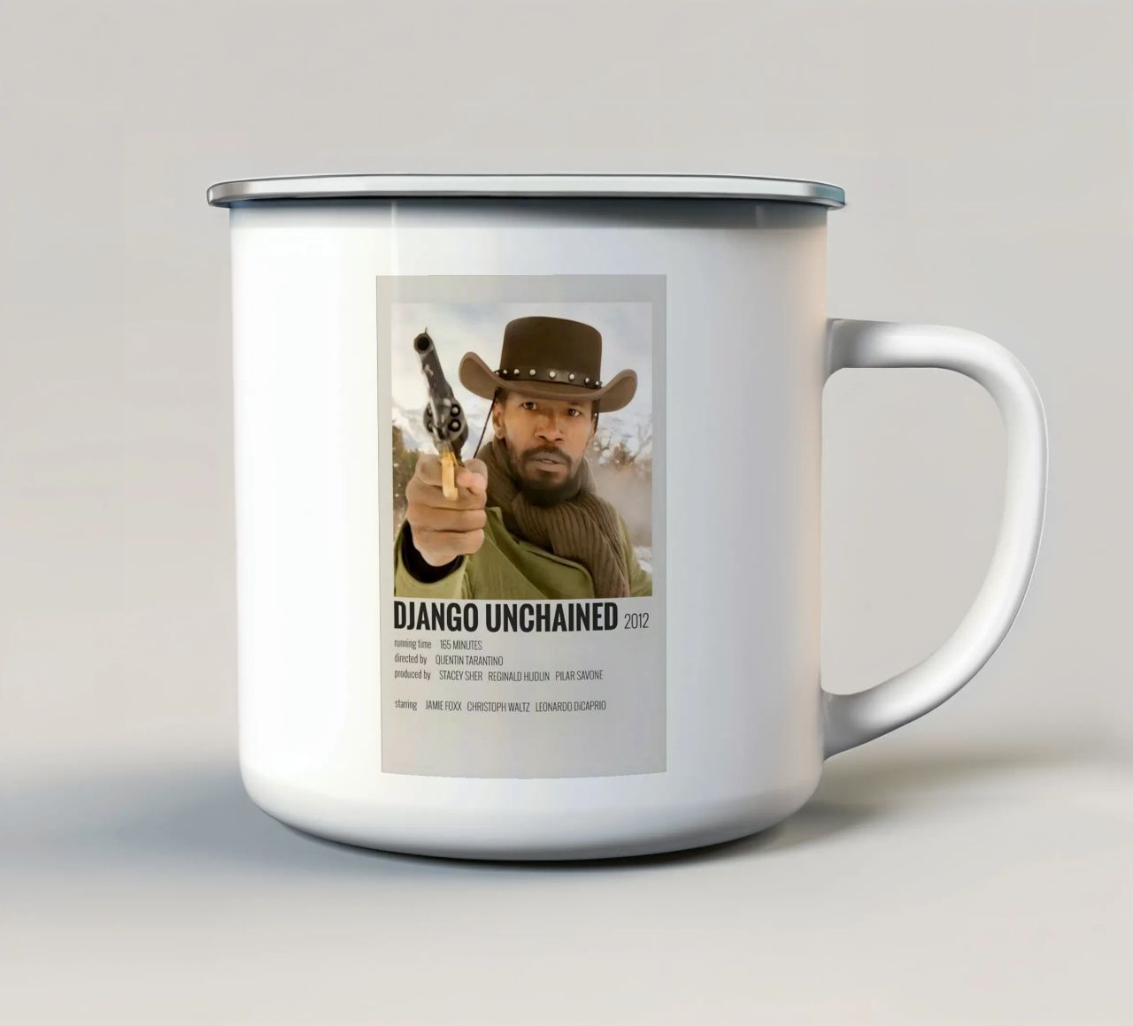 DJANGO UNCHAINED 2012 tazza in smalto da MVFminimalist