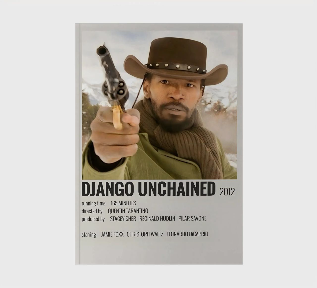DJANGO UNCHAINED 2012 notebook by MVFminimalist