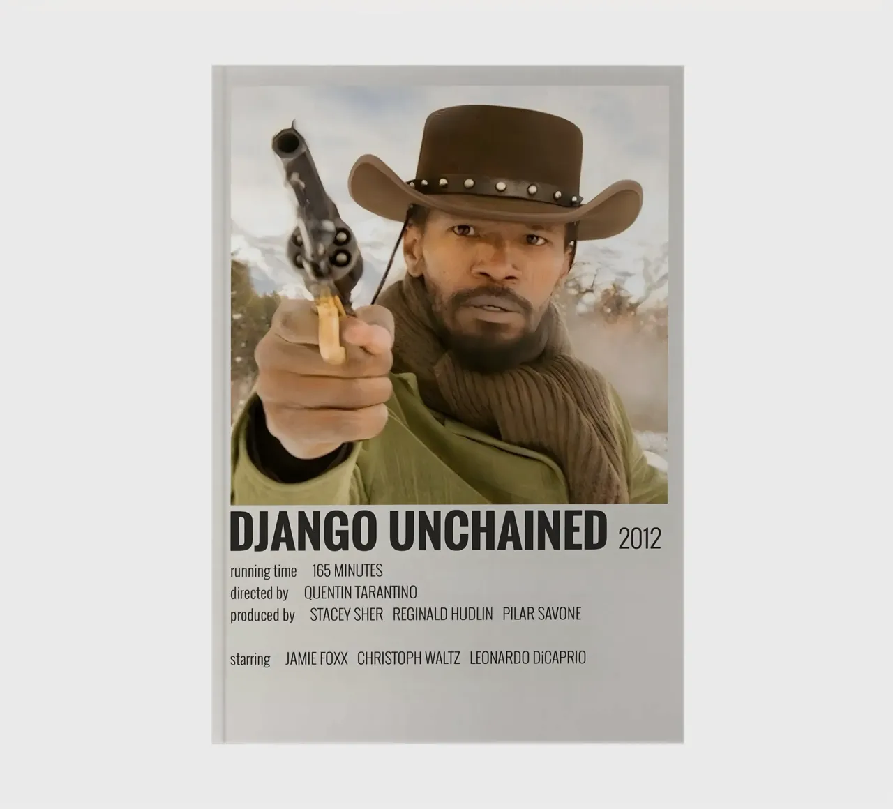 DJANGO UNCHAINED 2012 notebook by MVFminimalist