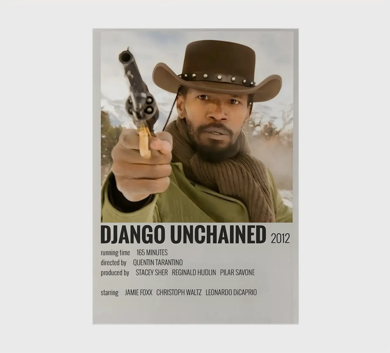 DJANGO UNCHAINED 2012 notebook by MVFminimalist