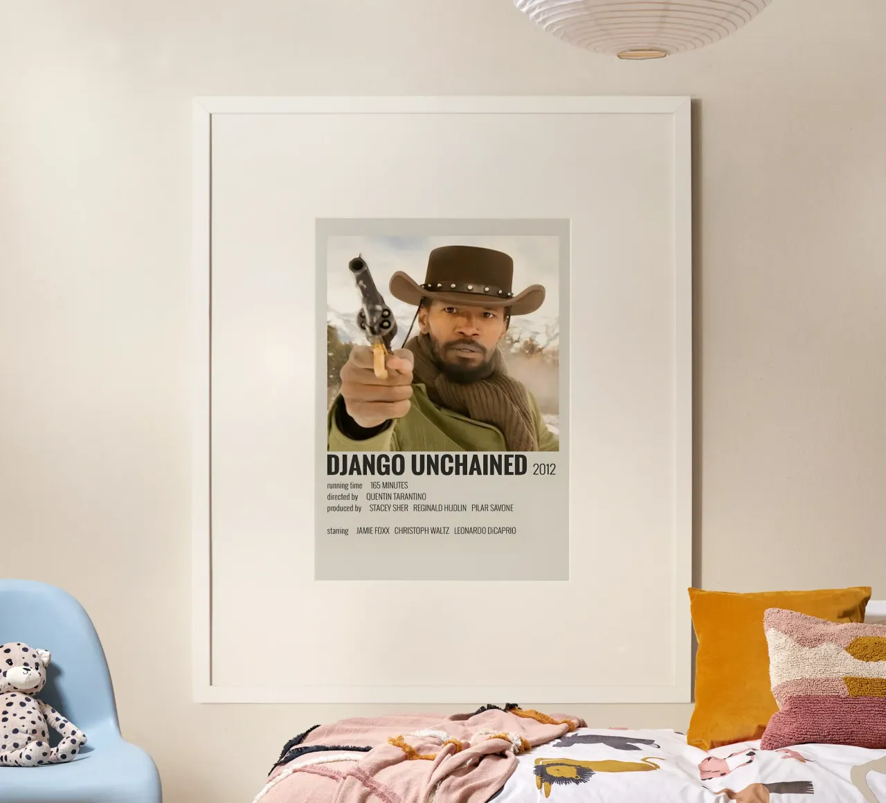 DJANGO UNCHAINED 2012 carta hahnemühle da MVFminimalist