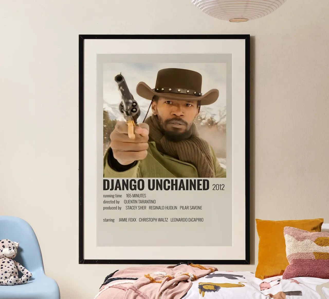 DJANGO UNCHAINED 2012 carta hahnemühle da MVFminimalist