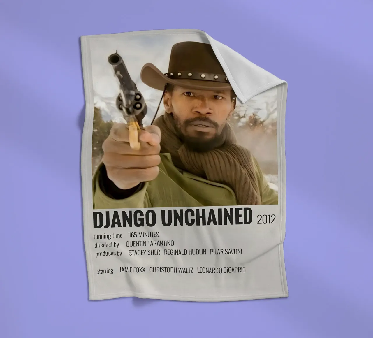 DJANGO UNCHAINED 2012 coperta in pile da MVFminimalist